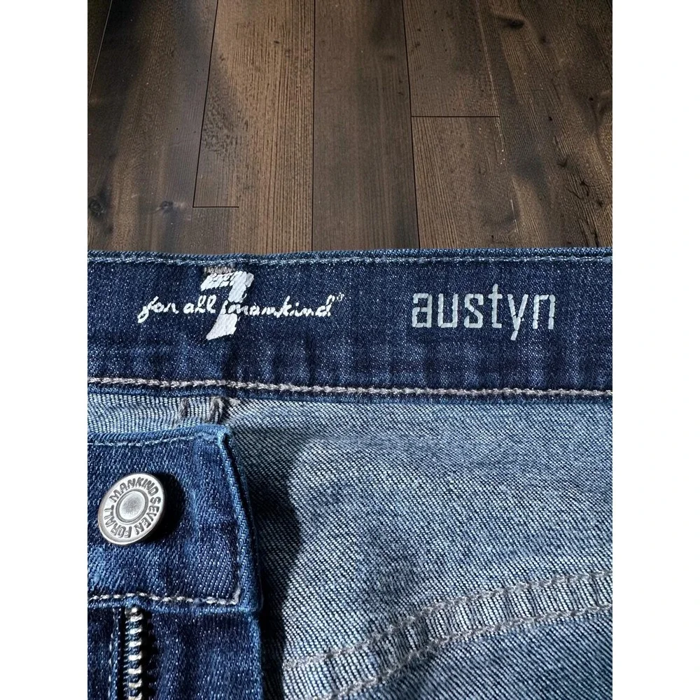 7 For All Mankind Austyn Jeans Mens 31 Blue Relaxed Straight Leg Denim Y2K Vibe